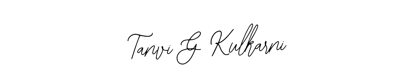How to Draw Tanvi G Kulkarni signature style? Bearetta-2O07w is a latest design signature styles for name Tanvi G Kulkarni. Tanvi G Kulkarni signature style 12 images and pictures png