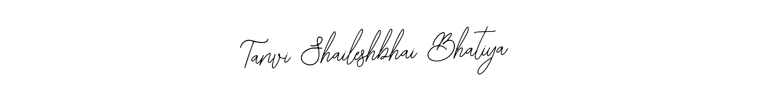 Create a beautiful signature design for name Tanvi Shaileshbhai Bhatiya. With this signature (Bearetta-2O07w) fonts, you can make a handwritten signature for free. Tanvi Shaileshbhai Bhatiya signature style 12 images and pictures png