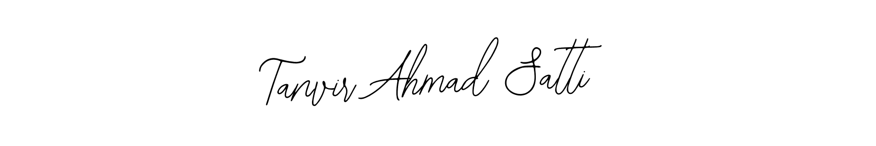 This is the best signature style for the Tanvir Ahmad Satti name. Also you like these signature font (Bearetta-2O07w). Mix name signature. Tanvir Ahmad Satti signature style 12 images and pictures png