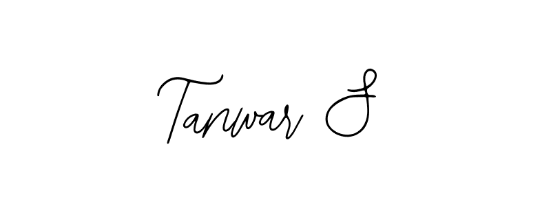 How to make Tanwar S name signature. Use Bearetta-2O07w style for creating short signs online. This is the latest handwritten sign. Tanwar S signature style 12 images and pictures png