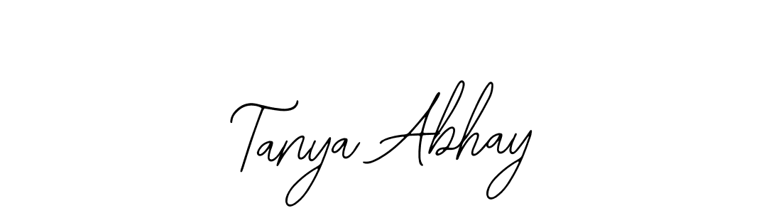 if you are searching for the best signature style for your name Tanya Abhay. so please give up your signature search. here we have designed multiple signature styles  using Bearetta-2O07w. Tanya Abhay signature style 12 images and pictures png