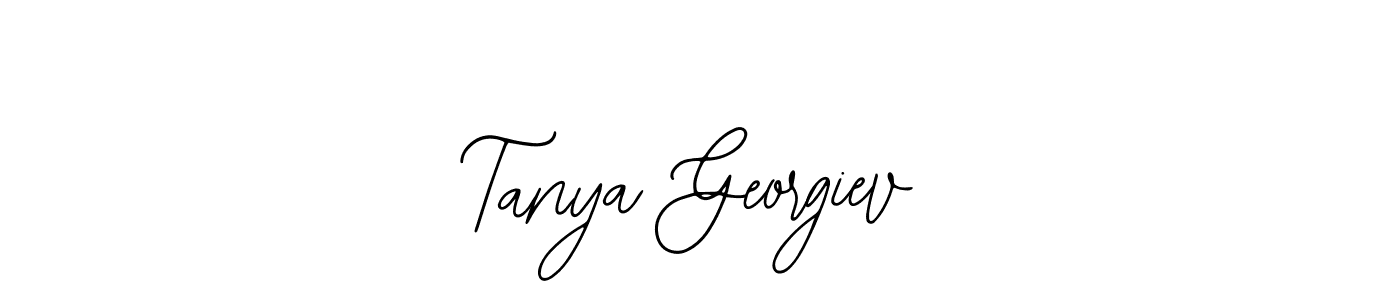 Use a signature maker to create a handwritten signature online. With this signature software, you can design (Bearetta-2O07w) your own signature for name Tanya Georgiev. Tanya Georgiev signature style 12 images and pictures png