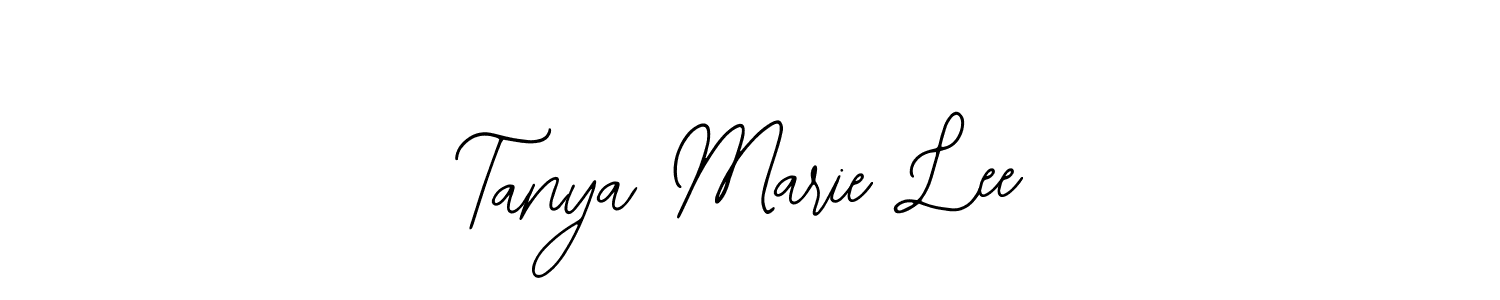 You should practise on your own different ways (Bearetta-2O07w) to write your name (Tanya Marie Lee) in signature. don't let someone else do it for you. Tanya Marie Lee signature style 12 images and pictures png