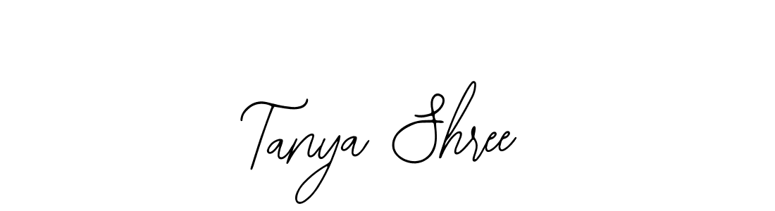 How to make Tanya Shree name signature. Use Bearetta-2O07w style for creating short signs online. This is the latest handwritten sign. Tanya Shree signature style 12 images and pictures png