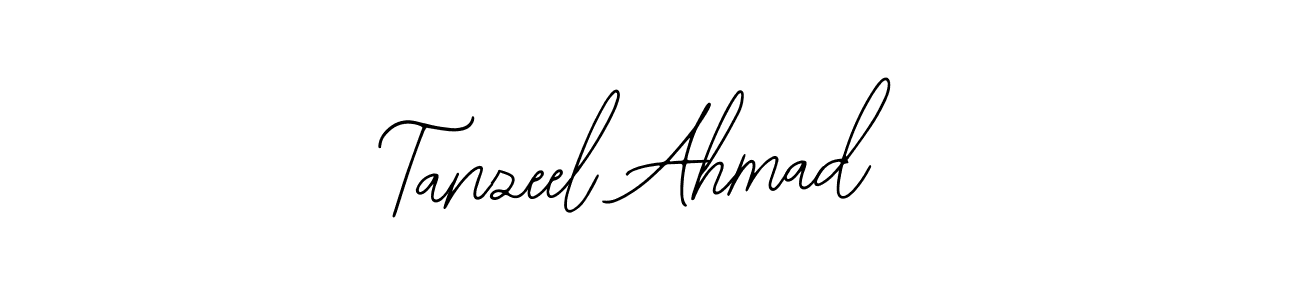 Use a signature maker to create a handwritten signature online. With this signature software, you can design (Bearetta-2O07w) your own signature for name Tanzeel Ahmad. Tanzeel Ahmad signature style 12 images and pictures png