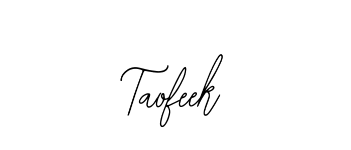 if you are searching for the best signature style for your name Taofeek. so please give up your signature search. here we have designed multiple signature styles  using Bearetta-2O07w. Taofeek signature style 12 images and pictures png