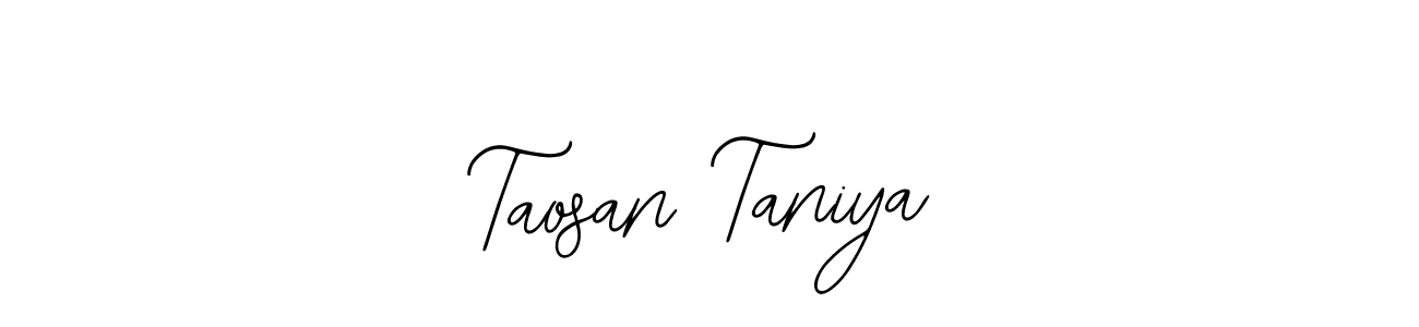 Make a beautiful signature design for name Taosan Taniya. With this signature (Bearetta-2O07w) style, you can create a handwritten signature for free. Taosan Taniya signature style 12 images and pictures png