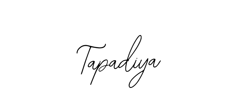 if you are searching for the best signature style for your name Tapadiya. so please give up your signature search. here we have designed multiple signature styles  using Bearetta-2O07w. Tapadiya signature style 12 images and pictures png