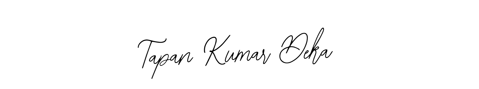 How to make Tapan Kumar Deka name signature. Use Bearetta-2O07w style for creating short signs online. This is the latest handwritten sign. Tapan Kumar Deka signature style 12 images and pictures png