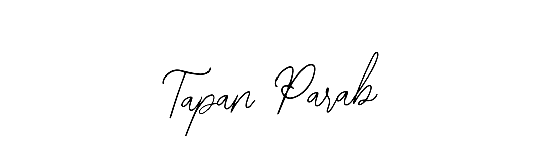 How to make Tapan Parab name signature. Use Bearetta-2O07w style for creating short signs online. This is the latest handwritten sign. Tapan Parab signature style 12 images and pictures png