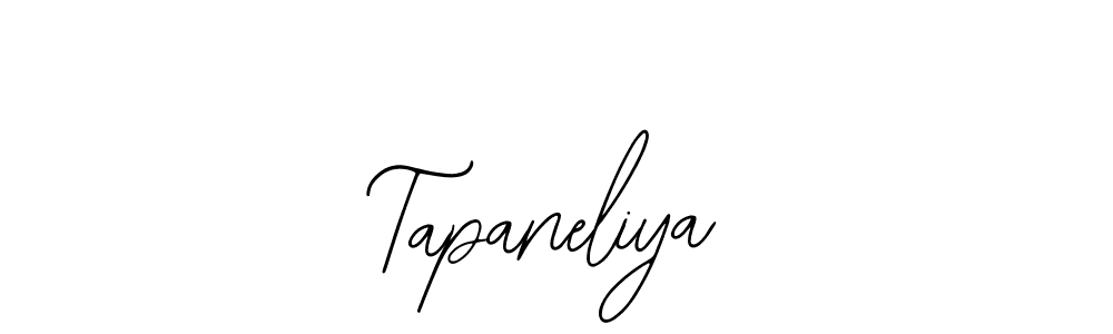 Use a signature maker to create a handwritten signature online. With this signature software, you can design (Bearetta-2O07w) your own signature for name Tapaneliya. Tapaneliya signature style 12 images and pictures png