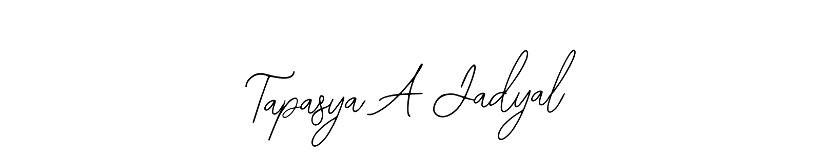 It looks lik you need a new signature style for name Tapasya A Jadyal. Design unique handwritten (Bearetta-2O07w) signature with our free signature maker in just a few clicks. Tapasya A Jadyal signature style 12 images and pictures png
