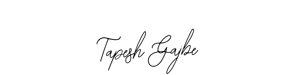 How to make Tapesh Gajbe name signature. Use Bearetta-2O07w style for creating short signs online. This is the latest handwritten sign. Tapesh Gajbe signature style 12 images and pictures png