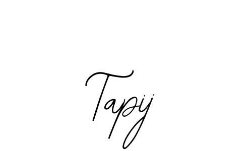 The best way (Bearetta-2O07w) to make a short signature is to pick only two or three words in your name. The name Tapij include a total of six letters. For converting this name. Tapij signature style 12 images and pictures png