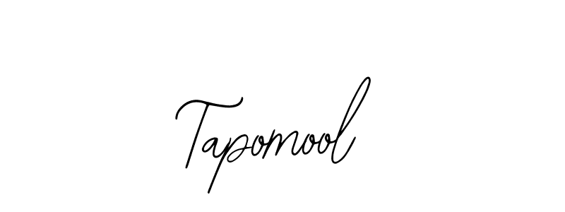 Design your own signature with our free online signature maker. With this signature software, you can create a handwritten (Bearetta-2O07w) signature for name Tapomool. Tapomool signature style 12 images and pictures png