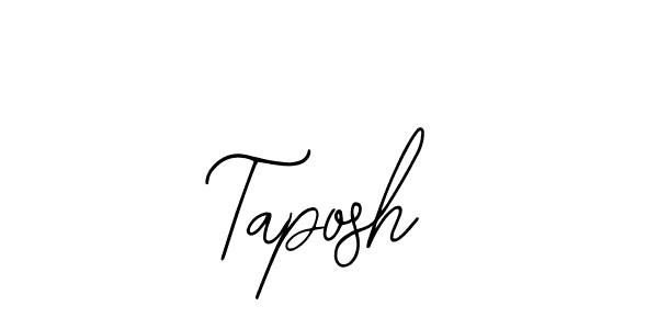 Design your own signature with our free online signature maker. With this signature software, you can create a handwritten (Bearetta-2O07w) signature for name Taposh. Taposh signature style 12 images and pictures png