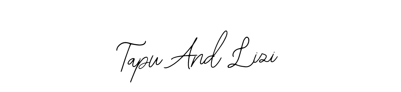 Similarly Bearetta-2O07w is the best handwritten signature design. Signature creator online .You can use it as an online autograph creator for name Tapu And Lizi. Tapu And Lizi signature style 12 images and pictures png