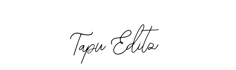 Use a signature maker to create a handwritten signature online. With this signature software, you can design (Bearetta-2O07w) your own signature for name Tapu Editz. Tapu Editz signature style 12 images and pictures png