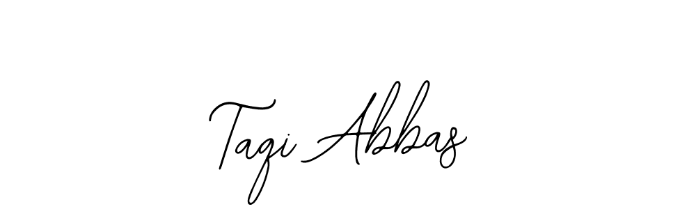 Make a beautiful signature design for name Taqi Abbas. With this signature (Bearetta-2O07w) style, you can create a handwritten signature for free. Taqi Abbas signature style 12 images and pictures png