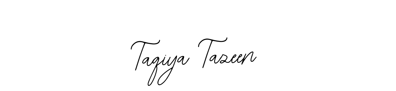 Make a beautiful signature design for name Taqiya Tazeen. With this signature (Bearetta-2O07w) style, you can create a handwritten signature for free. Taqiya Tazeen signature style 12 images and pictures png