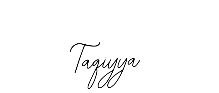 if you are searching for the best signature style for your name Taqiyya. so please give up your signature search. here we have designed multiple signature styles  using Bearetta-2O07w. Taqiyya signature style 12 images and pictures png