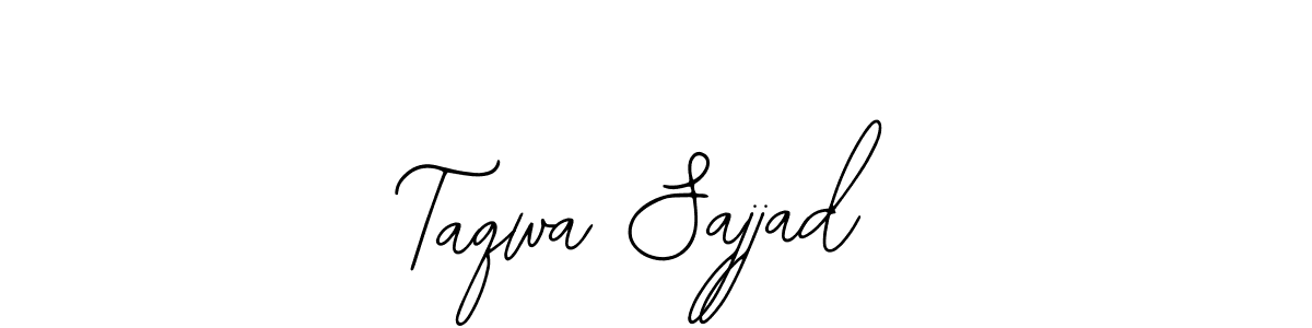 Make a beautiful signature design for name Taqwa Sajjad. With this signature (Bearetta-2O07w) style, you can create a handwritten signature for free. Taqwa Sajjad signature style 12 images and pictures png