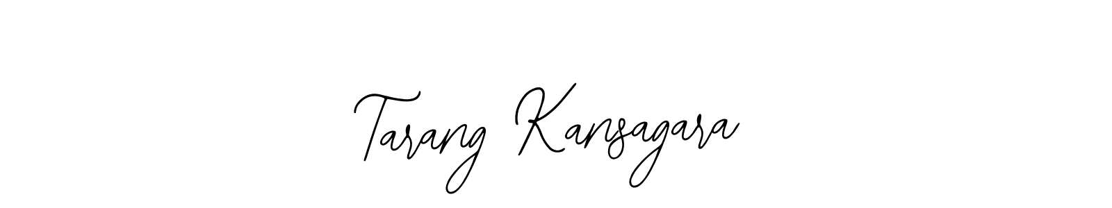 Also You can easily find your signature by using the search form. We will create Tarang Kansagara name handwritten signature images for you free of cost using Bearetta-2O07w sign style. Tarang Kansagara signature style 12 images and pictures png