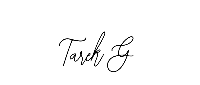 This is the best signature style for the Tarek G name. Also you like these signature font (Bearetta-2O07w). Mix name signature. Tarek G signature style 12 images and pictures png