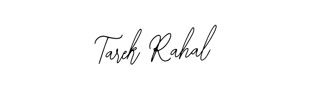 How to make Tarek Rahal name signature. Use Bearetta-2O07w style for creating short signs online. This is the latest handwritten sign. Tarek Rahal signature style 12 images and pictures png