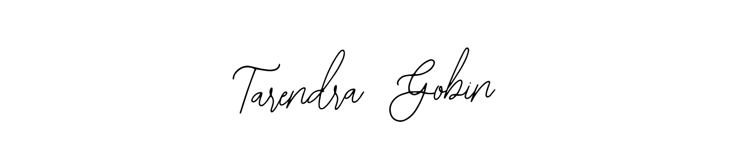 You can use this online signature creator to create a handwritten signature for the name Tarendra  Gobin. This is the best online autograph maker. Tarendra  Gobin signature style 12 images and pictures png