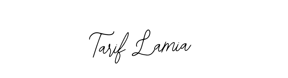 The best way (Bearetta-2O07w) to make a short signature is to pick only two or three words in your name. The name Tarif Lamia include a total of six letters. For converting this name. Tarif Lamia signature style 12 images and pictures png