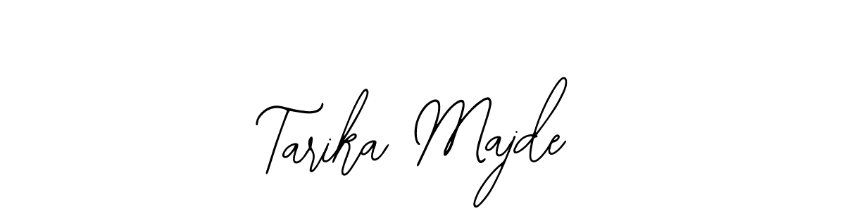 This is the best signature style for the Tarika Majde name. Also you like these signature font (Bearetta-2O07w). Mix name signature. Tarika Majde signature style 12 images and pictures png