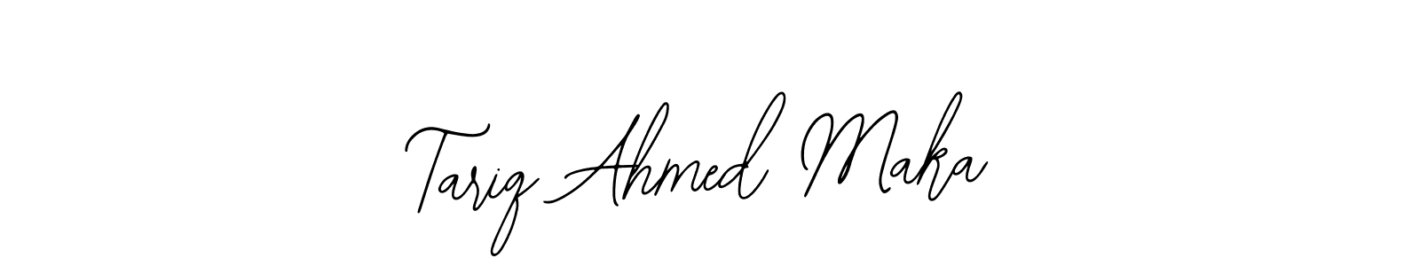 Use a signature maker to create a handwritten signature online. With this signature software, you can design (Bearetta-2O07w) your own signature for name Tariq Ahmed Maka. Tariq Ahmed Maka signature style 12 images and pictures png