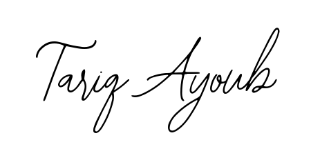 The Bearetta-2O07w font transforms the name Tariq Ayoub into an executive sign with sharp precision and distinguished character. Tariq Ayoub signature style 12 images and pictures png