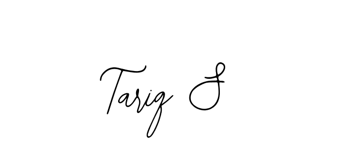 Use a signature maker to create a handwritten signature online. With this signature software, you can design (Bearetta-2O07w) your own signature for name Tariq S. Tariq S signature style 12 images and pictures png