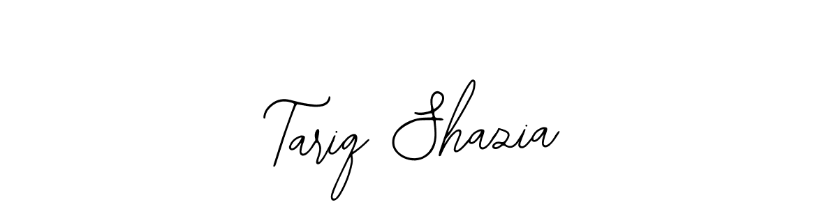 Design your own signature with our free online signature maker. With this signature software, you can create a handwritten (Bearetta-2O07w) signature for name Tariq Shazia. Tariq Shazia signature style 12 images and pictures png