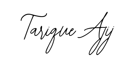Master the art of signing with Tarique Ajij written in fluent Bearetta-2O07w script. A great template to practice and refine your handwriting. Tarique Ajij signature style 12 images and pictures png