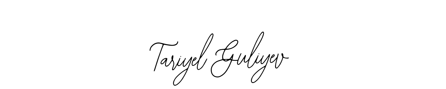 How to make Tariyel Guliyev name signature. Use Bearetta-2O07w style for creating short signs online. This is the latest handwritten sign. Tariyel Guliyev signature style 12 images and pictures png