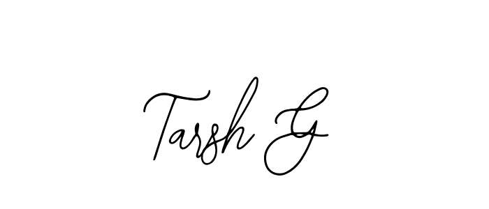 Similarly Bearetta-2O07w is the best handwritten signature design. Signature creator online .You can use it as an online autograph creator for name Tarsh G. Tarsh G signature style 12 images and pictures png