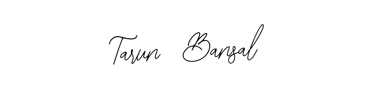 The best way (Bearetta-2O07w) to make a short signature is to pick only two or three words in your name. The name Tarun  Bansal include a total of six letters. For converting this name. Tarun  Bansal signature style 12 images and pictures png