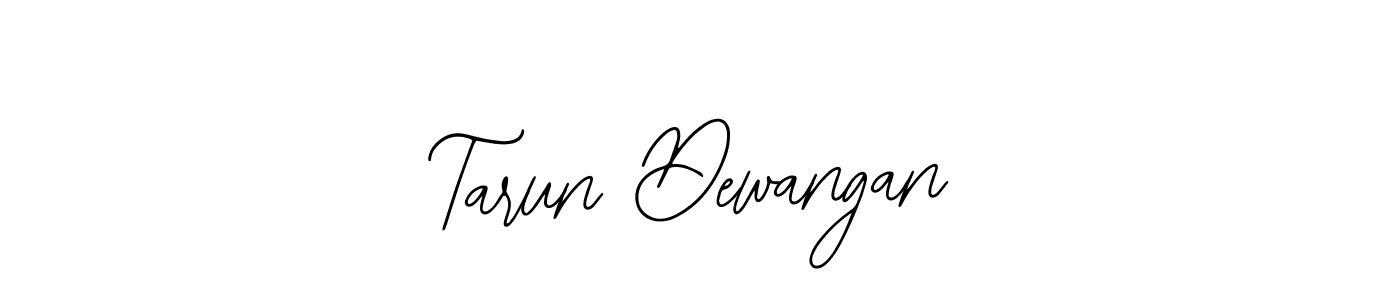 How to make Tarun Dewangan name signature. Use Bearetta-2O07w style for creating short signs online. This is the latest handwritten sign. Tarun Dewangan signature style 12 images and pictures png