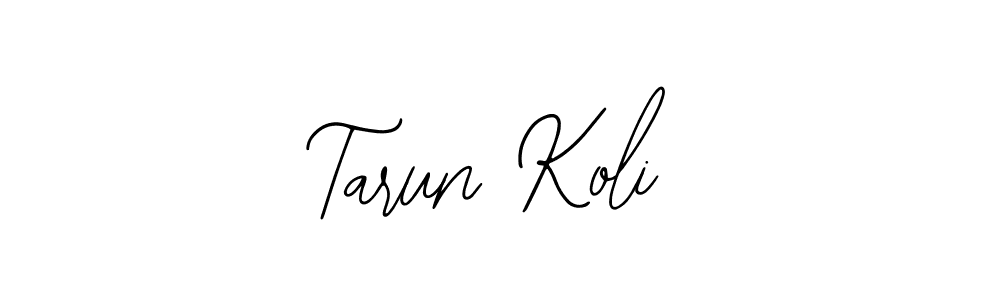 Also You can easily find your signature by using the search form. We will create Tarun Koli name handwritten signature images for you free of cost using Bearetta-2O07w sign style. Tarun Koli signature style 12 images and pictures png