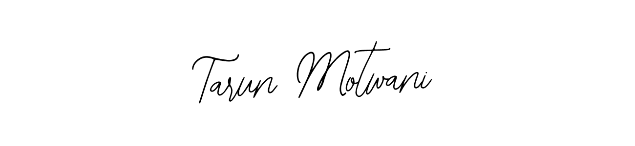 How to make Tarun Motwani name signature. Use Bearetta-2O07w style for creating short signs online. This is the latest handwritten sign. Tarun Motwani signature style 12 images and pictures png
