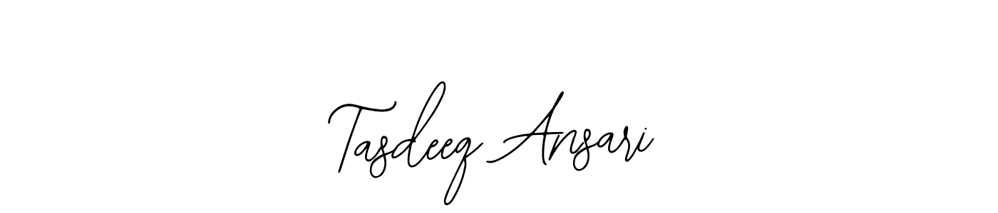 Make a short Tasdeeq Ansari signature style. Manage your documents anywhere anytime using Bearetta-2O07w. Create and add eSignatures, submit forms, share and send files easily. Tasdeeq Ansari signature style 12 images and pictures png