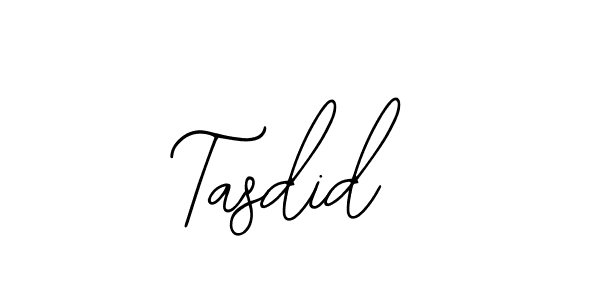 How to make Tasdid name signature. Use Bearetta-2O07w style for creating short signs online. This is the latest handwritten sign. Tasdid signature style 12 images and pictures png