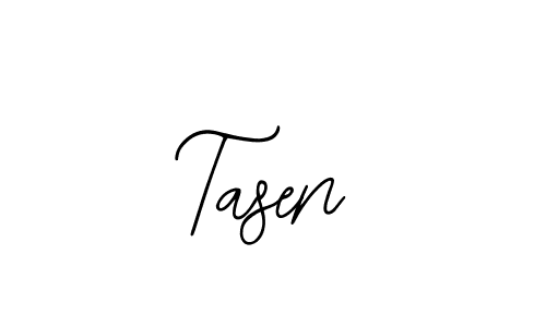 How to make Tasen name signature. Use Bearetta-2O07w style for creating short signs online. This is the latest handwritten sign. Tasen signature style 12 images and pictures png