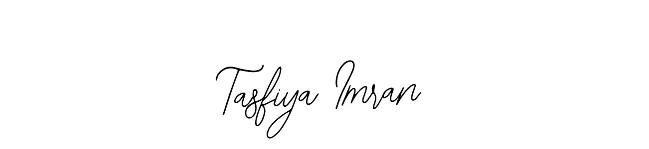 How to make Tasfiya Imran name signature. Use Bearetta-2O07w style for creating short signs online. This is the latest handwritten sign. Tasfiya Imran signature style 12 images and pictures png