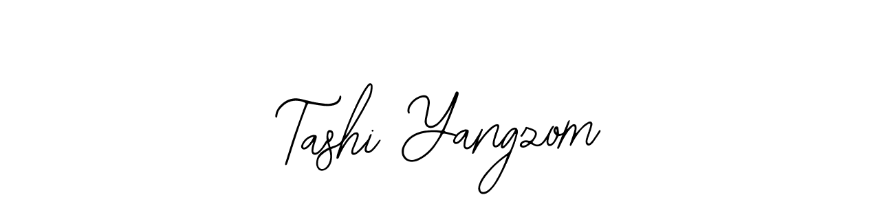 Use a signature maker to create a handwritten signature online. With this signature software, you can design (Bearetta-2O07w) your own signature for name Tashi Yangzom. Tashi Yangzom signature style 12 images and pictures png