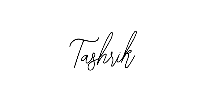 Use a signature maker to create a handwritten signature online. With this signature software, you can design (Bearetta-2O07w) your own signature for name Tashrik. Tashrik signature style 12 images and pictures png