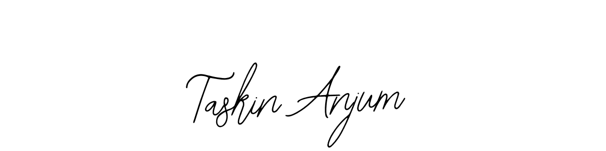 Bearetta-2O07w is a professional signature style that is perfect for those who want to add a touch of class to their signature. It is also a great choice for those who want to make their signature more unique. Get Taskin Anjum name to fancy signature for free. Taskin Anjum signature style 12 images and pictures png